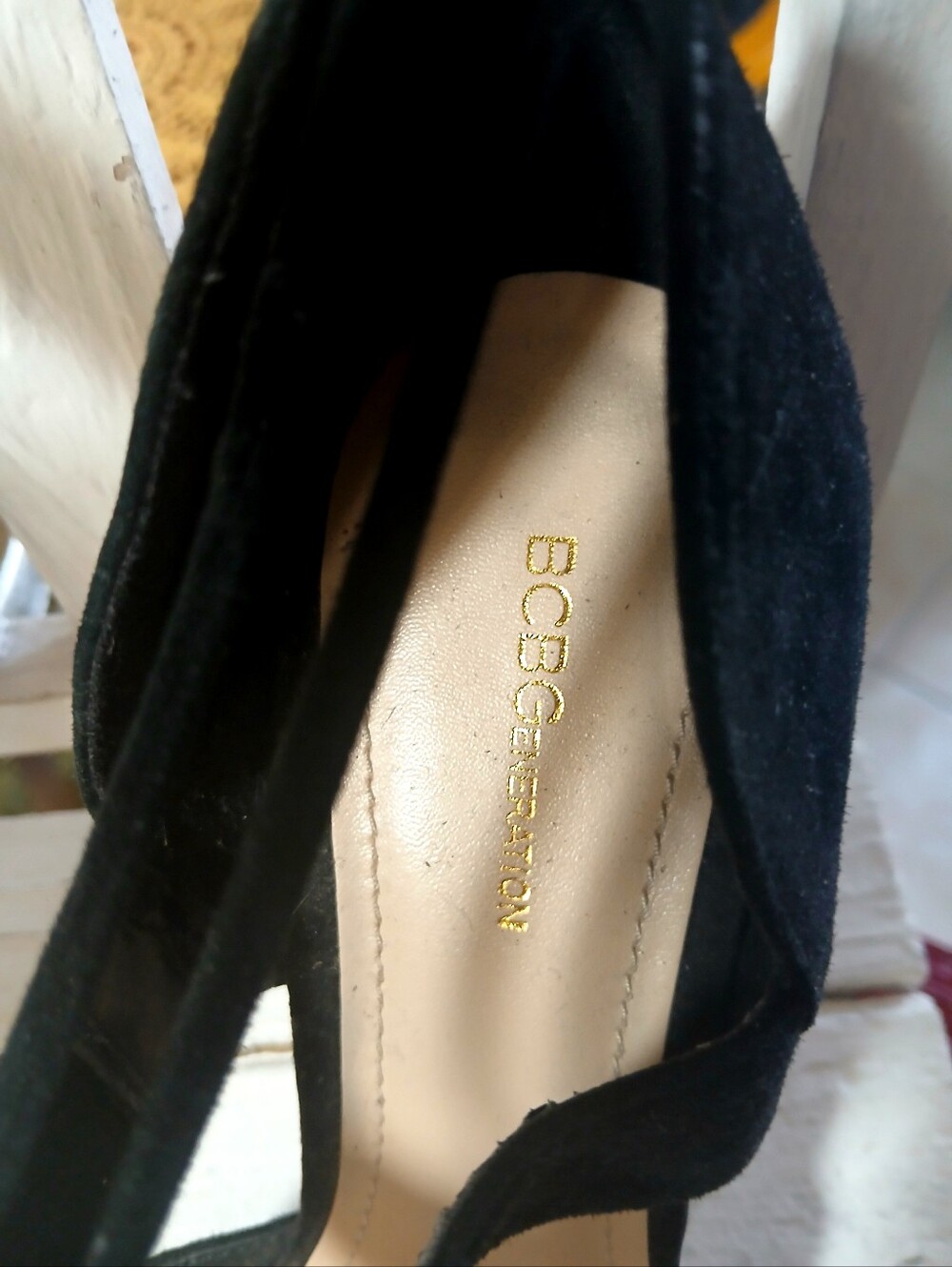 BCBGeneration Black Suede Women's Heeled Pumps